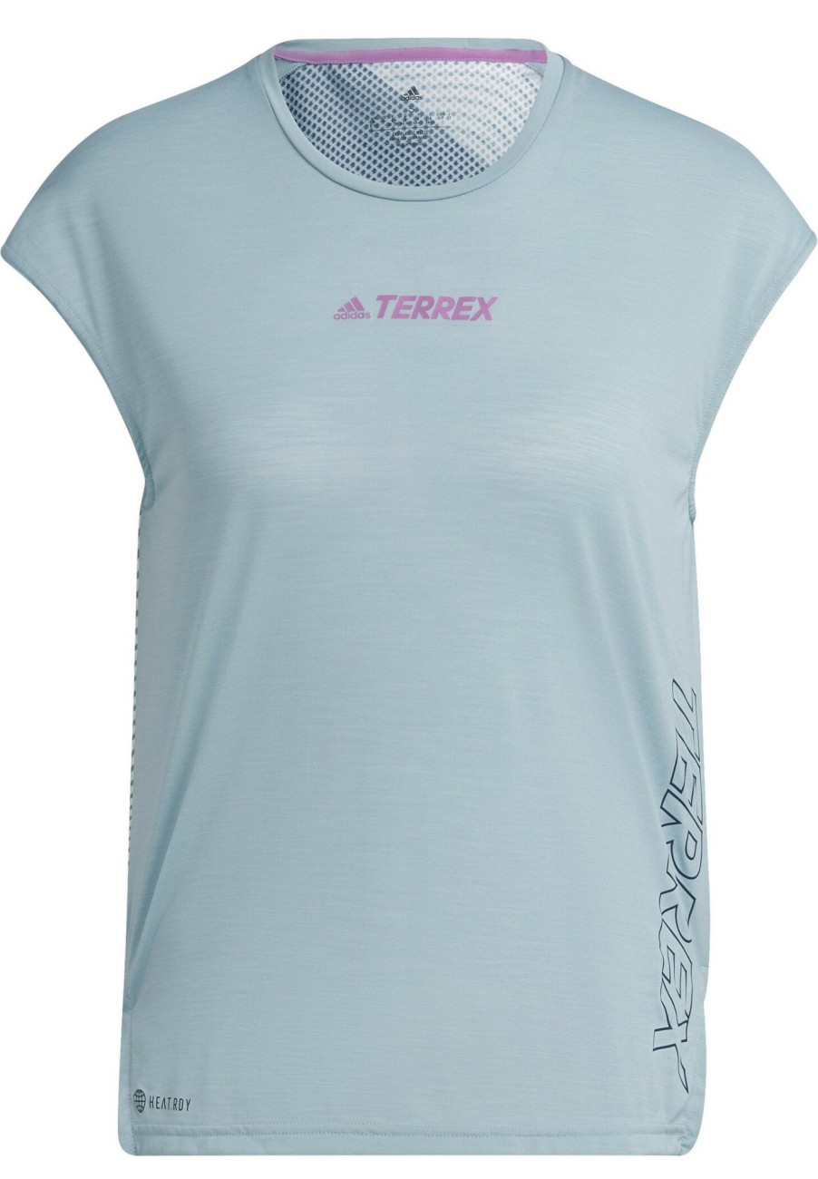 Laufbekleidung | adidas TERREX Adidas Terrex Agravic Pro Top Damen Grau