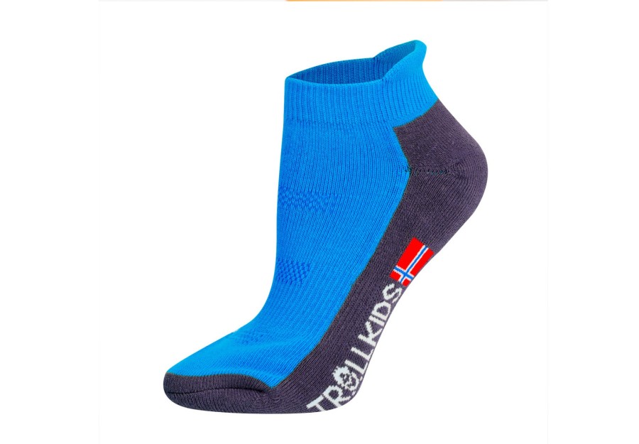 Socken | TROLLKIDS Trollkids Hiking Ii Low Cut Socken Kinder Blau/Grau