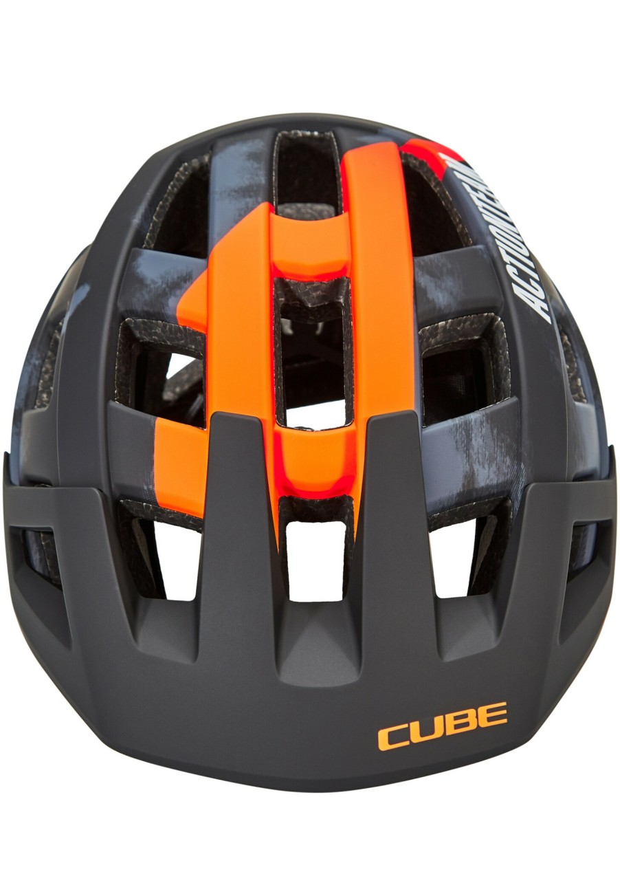 Enduro Helme | Cube Cube Badger X Actionteam Helm Grau/Orange