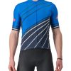 Trikots Kurzarm | Castelli Castelli Speed Strada Trikot Herren Blau