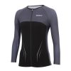 Triathlonanzuge | Zone3 Zone3 Aeroforce-X 3/4 Arm Top Damen Grau/Schwarz