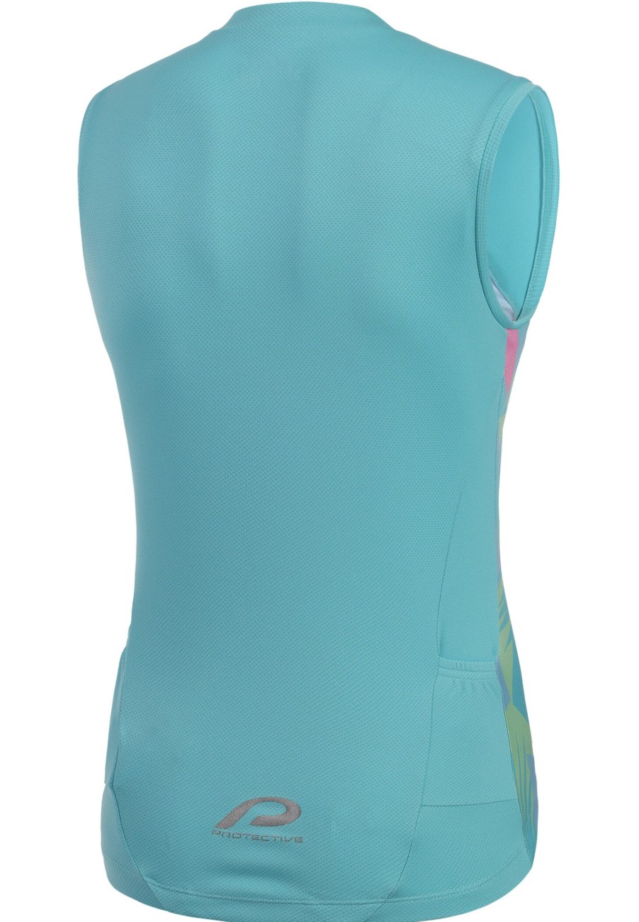 Rennrad Trikots | Protective Protective P-Berry Island Top Damen Turkis/Bunt