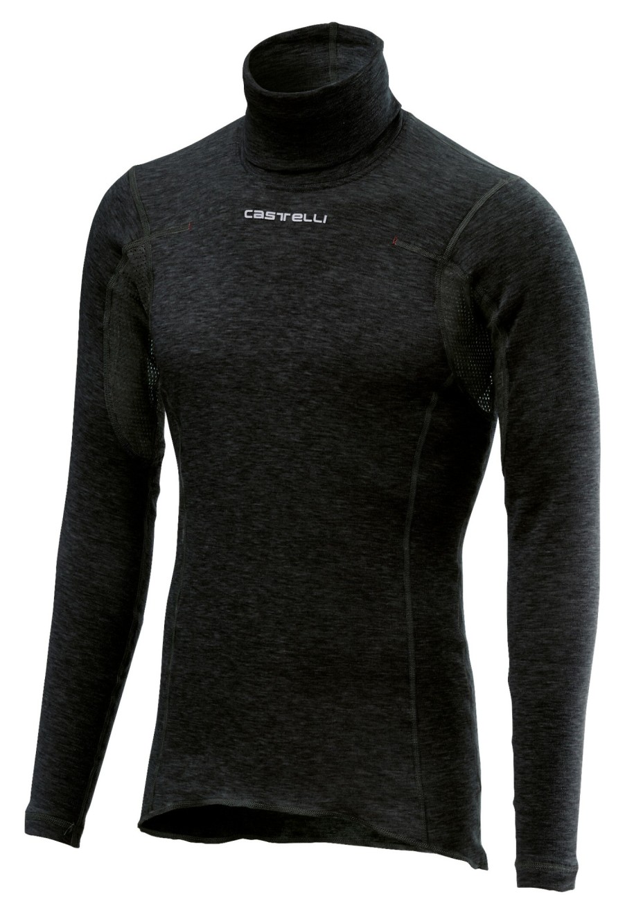 Langarm Shirts | Castelli Castelli Flanders Warm Nackenwarmer Herren Schwarz