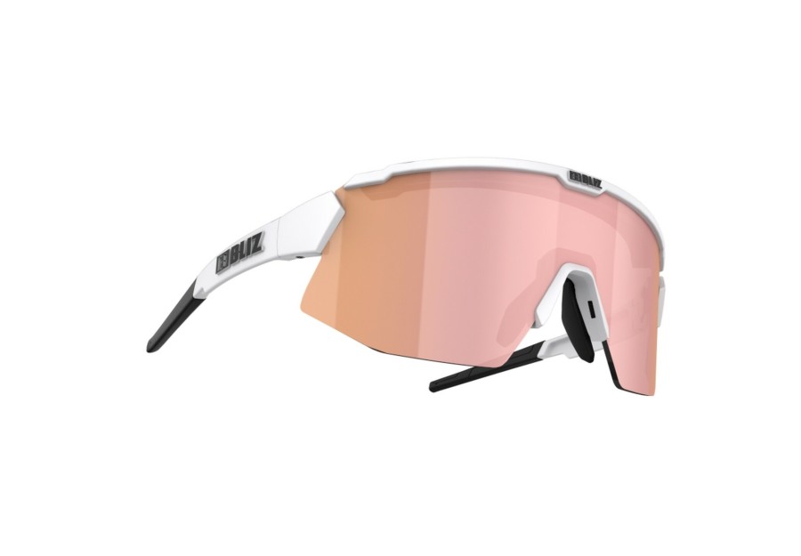 Triathlon Zubehor | Bliz Bliz Breeze Padel Edition Sonnenbrille Weis/Pink