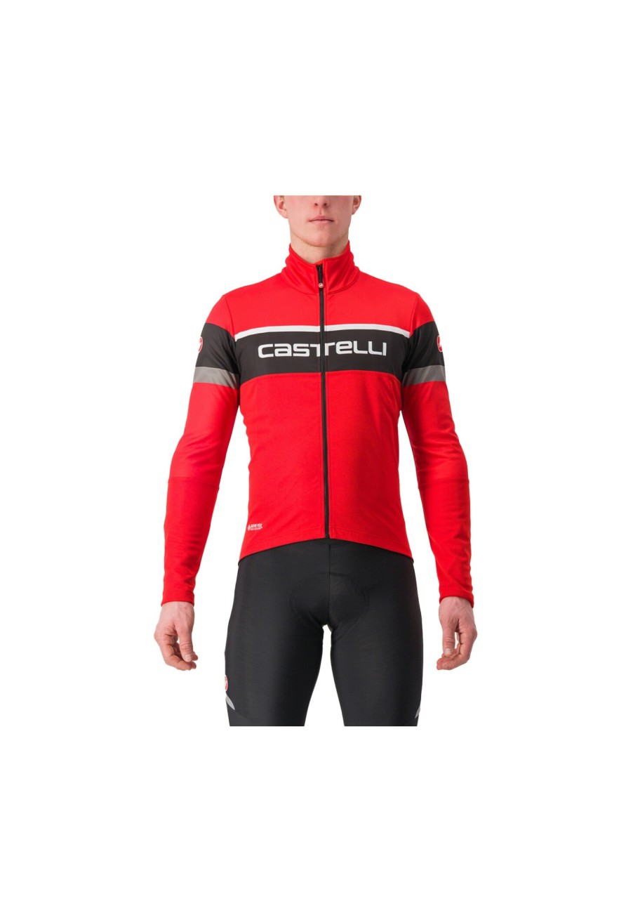 Rennradjacken | Castelli Castelli Scorpione 2 Jacke Herren Rot/Schwarz