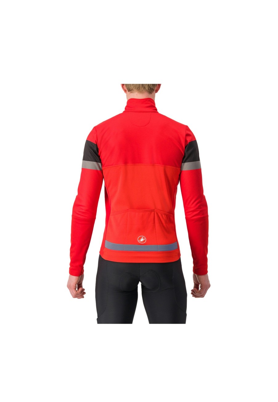 Rennradjacken | Castelli Castelli Scorpione 2 Jacke Herren Rot/Schwarz