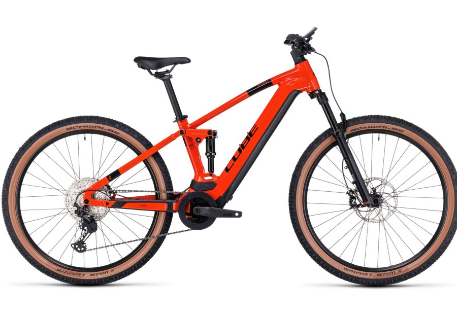 E-Mountainbikes | Cube Cube Stereo Hybrid 120 Race 625 Rot/Orange