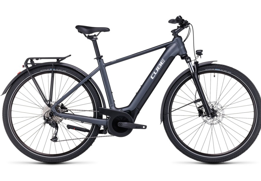 E-Bikes Trekking | Cube Cube Touring Hybrid One 500 Grau