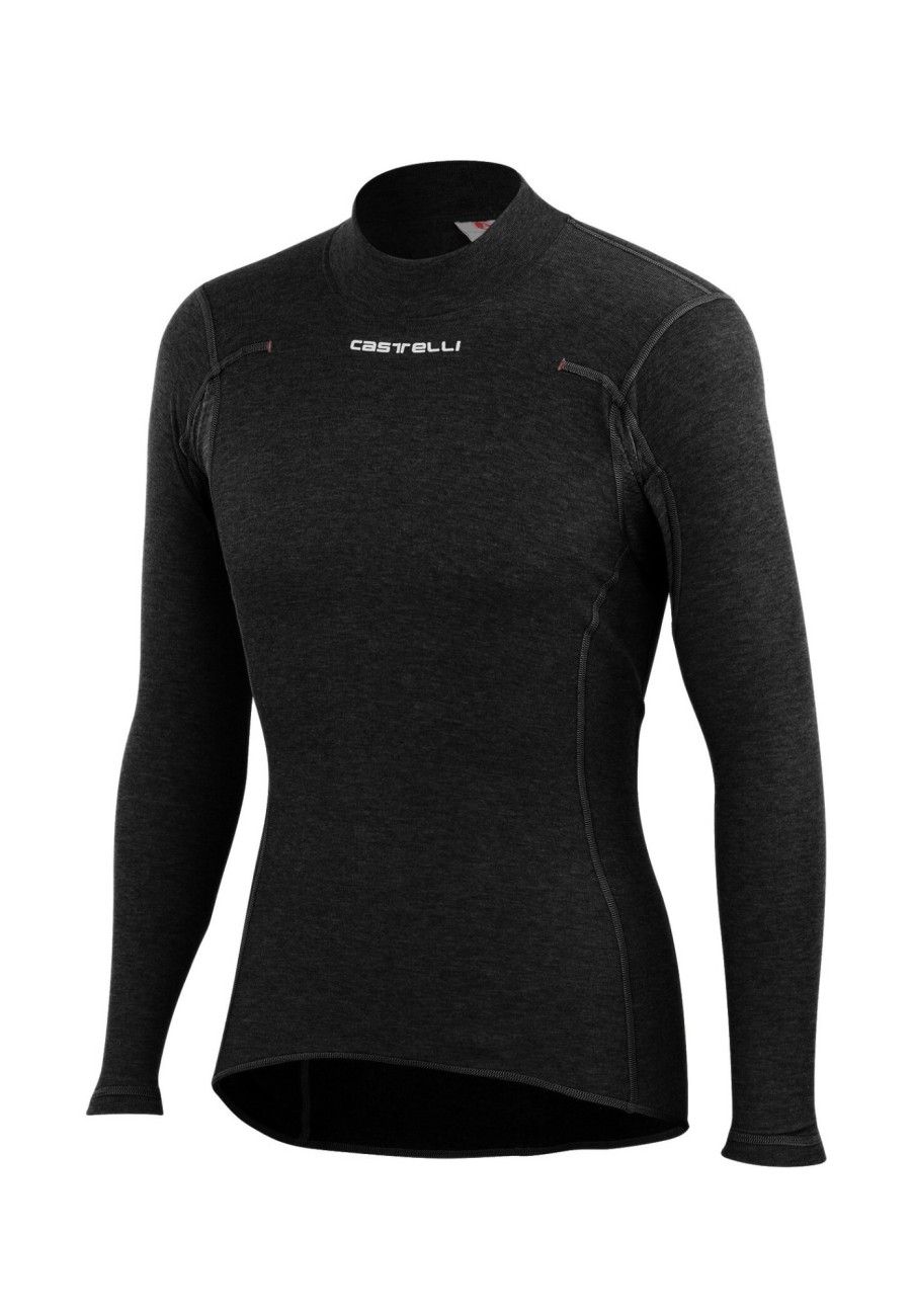 Langarm Shirts | Castelli Castelli Flanders Warm Langarm Baselayer Herren Schwarz