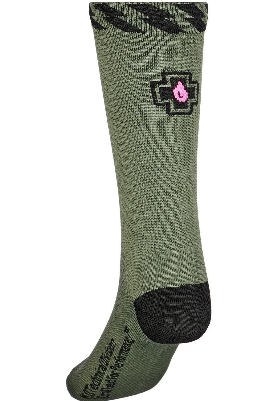 Socken | Muc-Off Muc-Off Technical Riders Socken Oliv