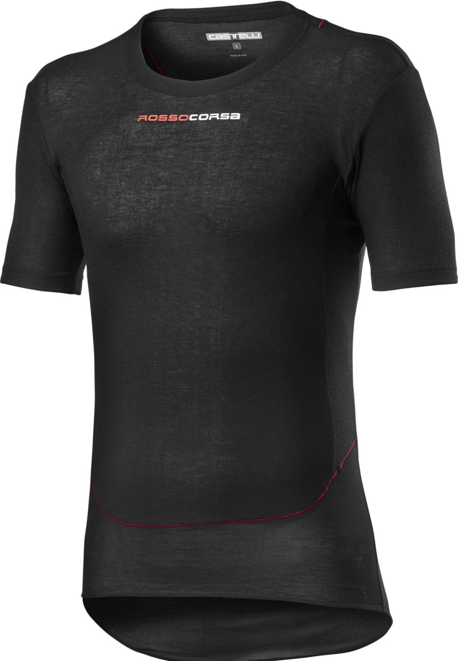 Kurzarm Shirts | Castelli Castelli Prosecco Tech Kurzarm Baselayer Herren Schwarz