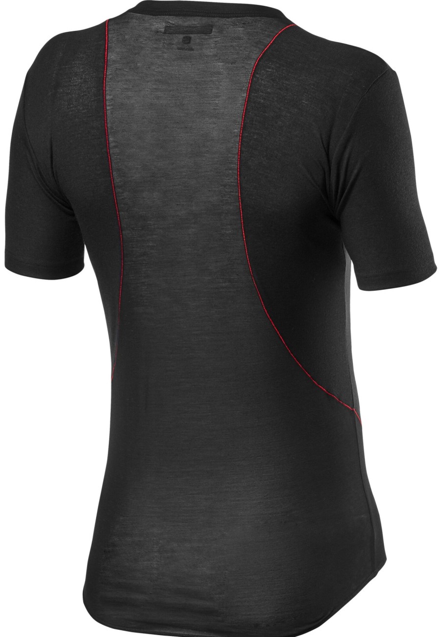 Kurzarm Shirts | Castelli Castelli Prosecco Tech Kurzarm Baselayer Herren Schwarz