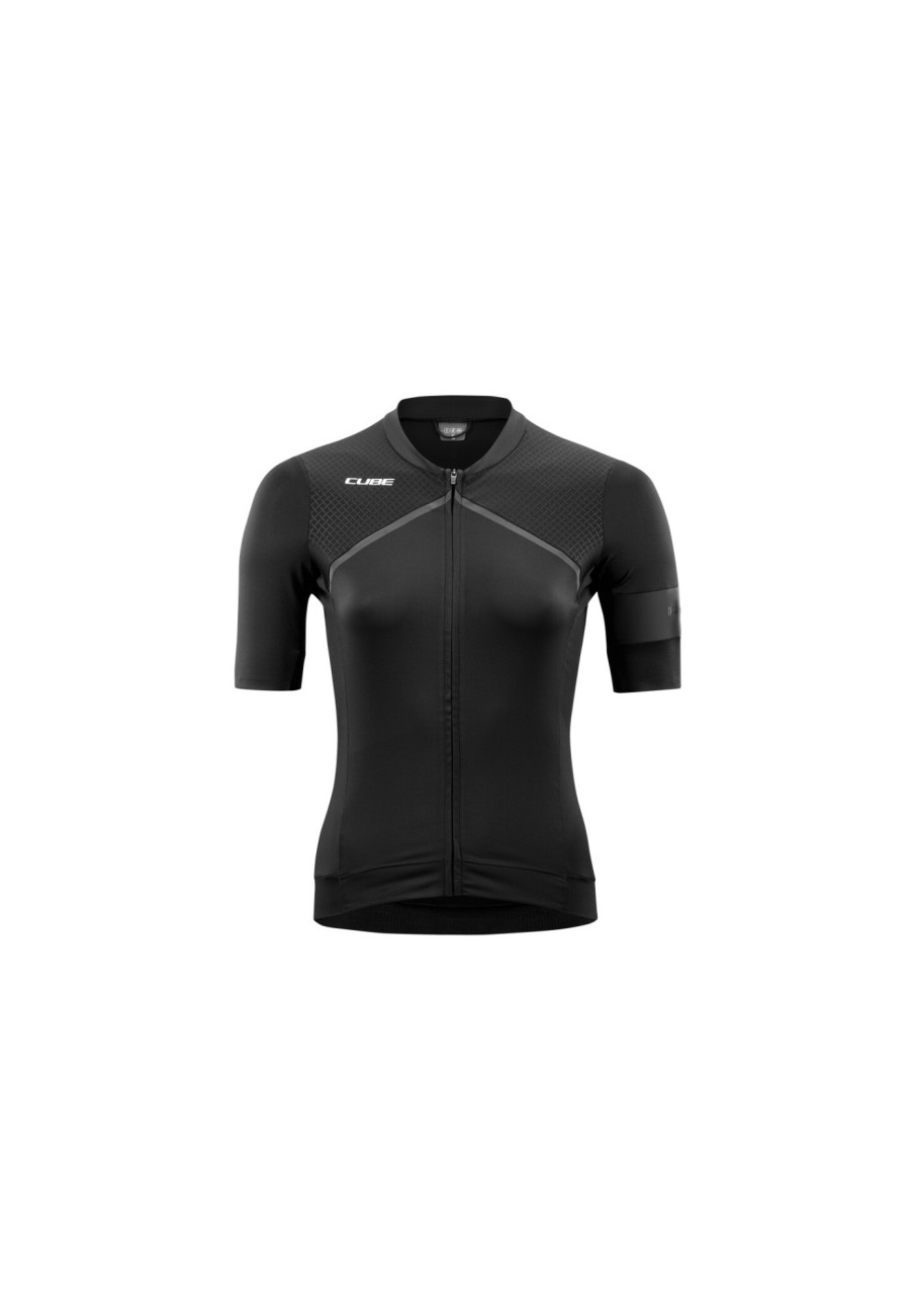 Trikots Kurzarm | Cube Cube Blackline Trikot Kurzarm Damen Schwarz