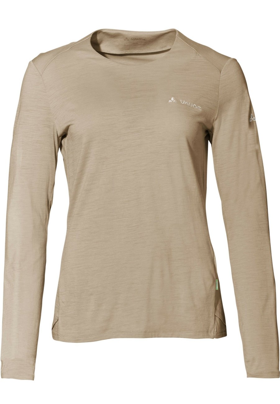 Streetwear | VAUDE Vaude Yaras Langarm Wollshirt Damen Beige