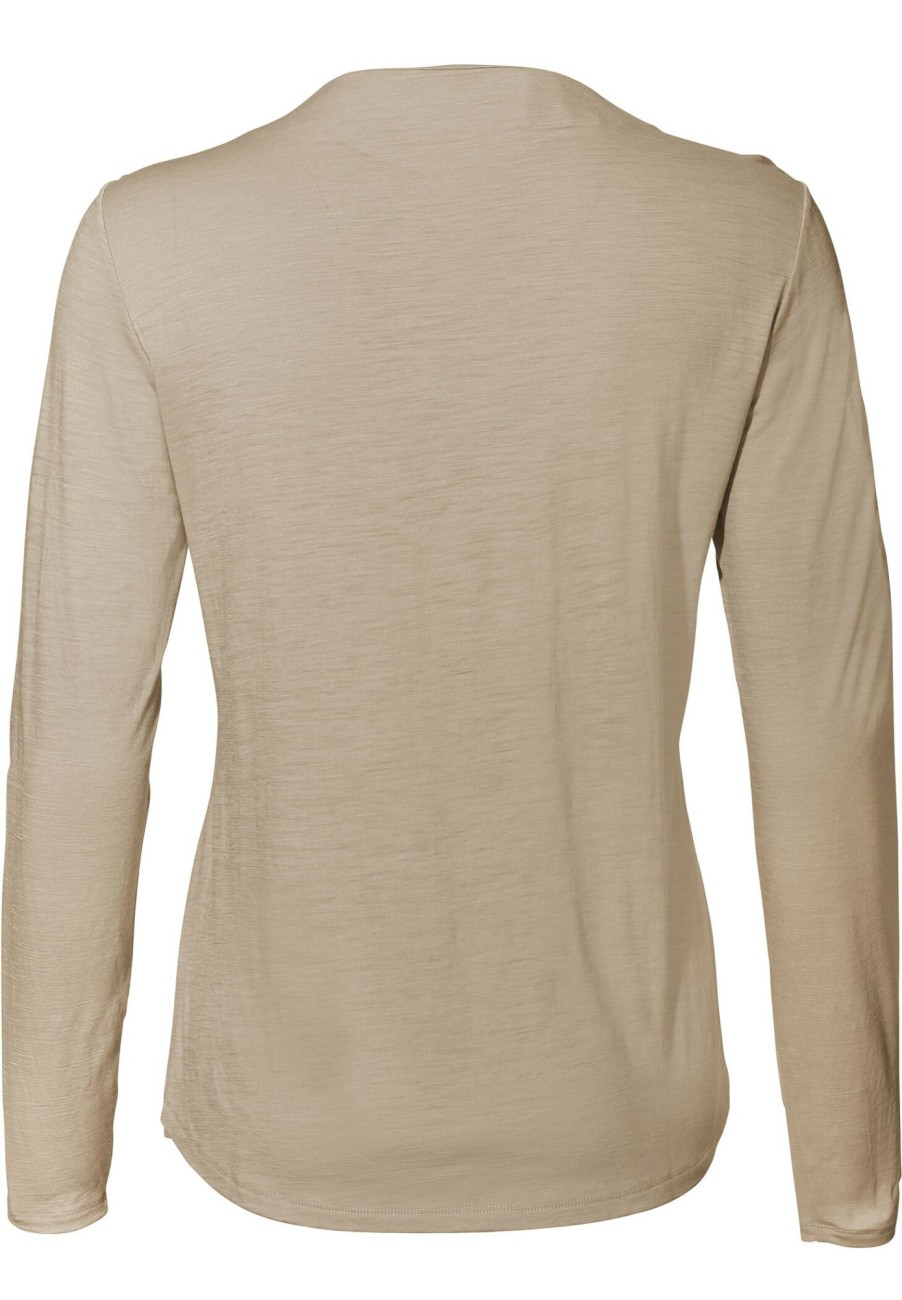 Streetwear | VAUDE Vaude Yaras Langarm Wollshirt Damen Beige