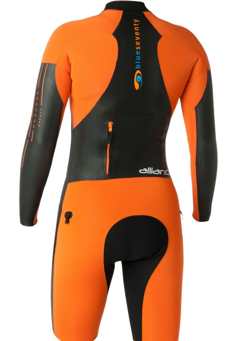 Schwimmbekleidung | blueseventy Blueseventy Alliance Swimrun Neoprenanzug Damen Schwarz/Orange