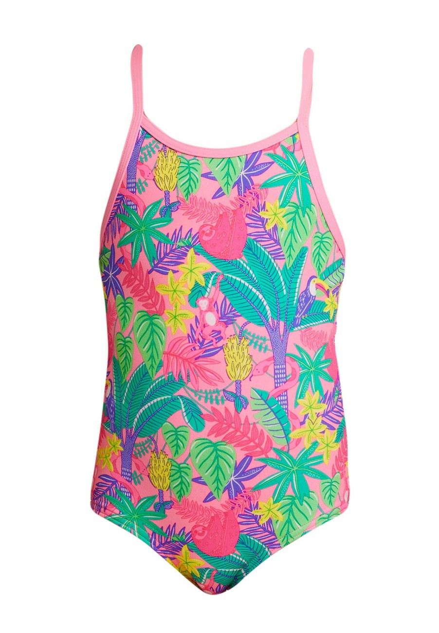 Schwimmbekleidung | Funkita Funkita Printed One Piece Badeanzug Madchen Bunt