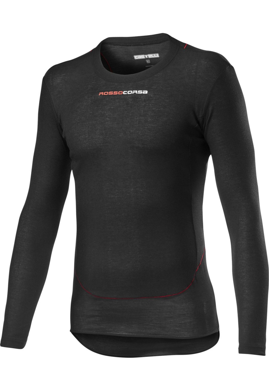 Langarm Shirts | Castelli Castelli Prosecco Tech Langarm Baselayer Herren Schwarz