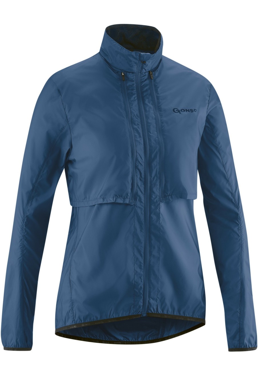 Windjacken | Gonso Gonso Bernira Zip-Off Jacke Damen Blau