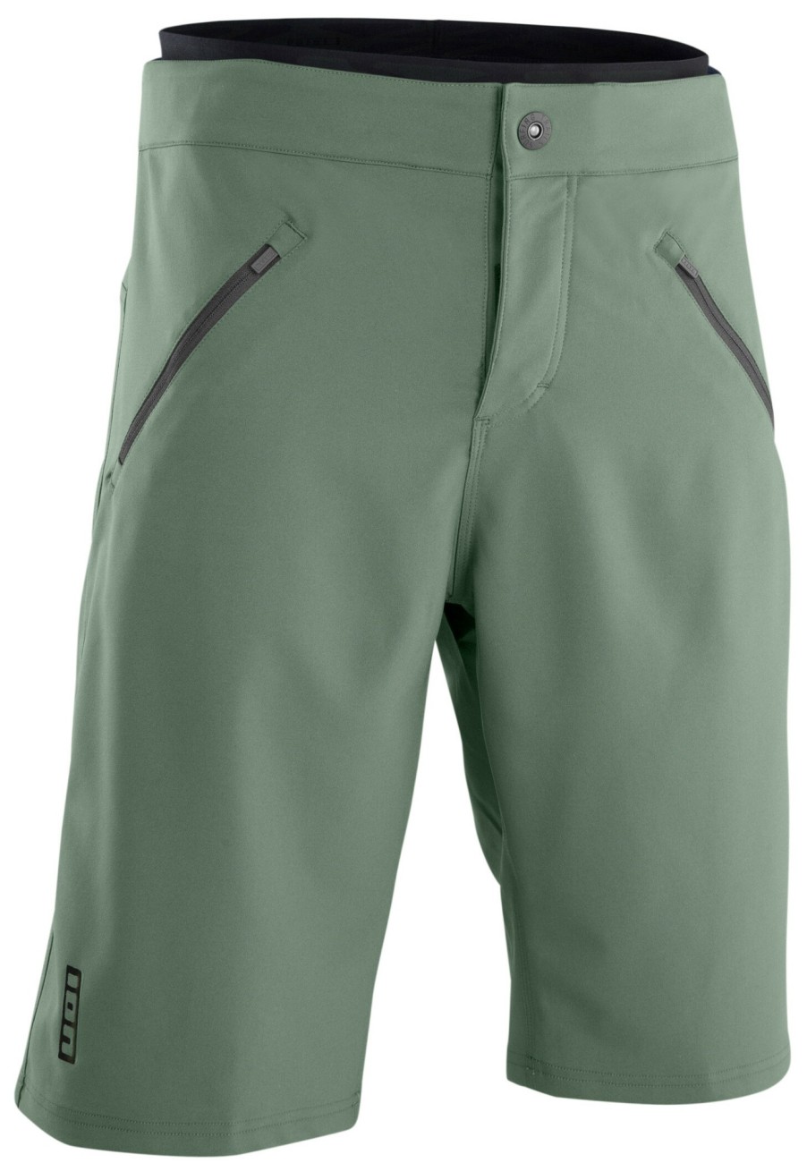 Mtb Hosen | ION Ion Plus Logo Shorts Herren Oliv