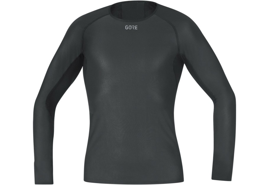 Langarm Shirts | GOREWEAR Gorewear Windstopper Baselayer Langarmshirt Herren Schwarz