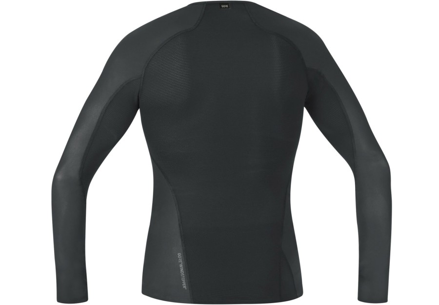 Langarm Shirts | GOREWEAR Gorewear Windstopper Baselayer Langarmshirt Herren Schwarz