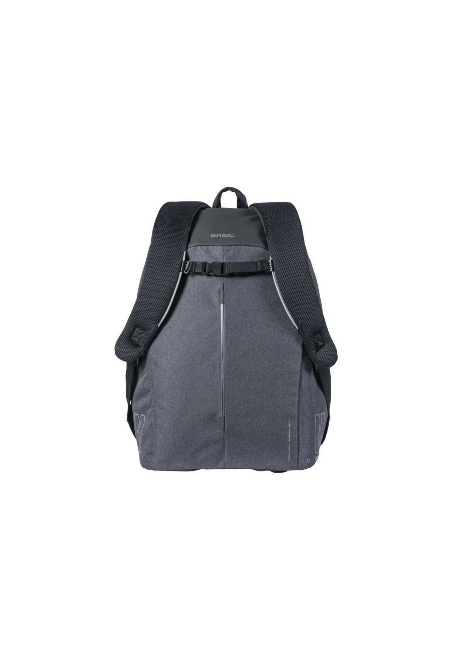 Taschen & Korbe | Basil Basil B-Safe Nordlicht Commuter Rucksack 18L Herren Grau/Schwarz