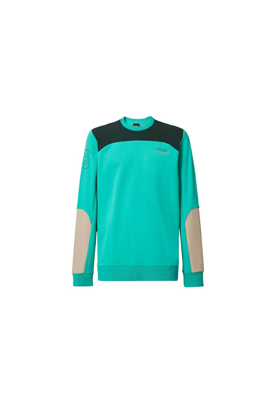 Streetwear | Oakley Oakley Seeker '75 Sweatshirt Herren Turkis