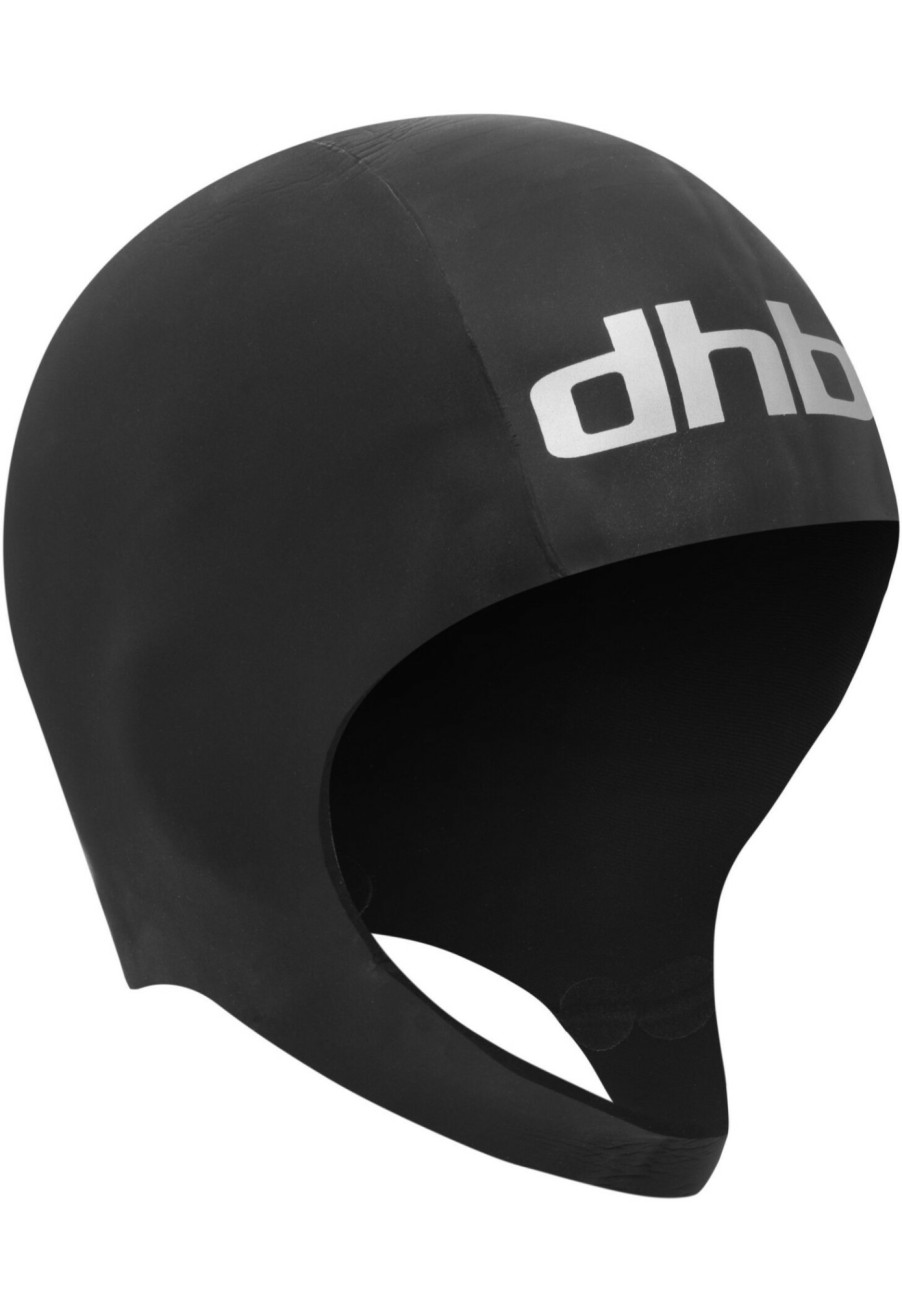 Schwimmkappen | dhb Dhb Hydron Neoprene 2.0 Badekappe Herren Schwarz