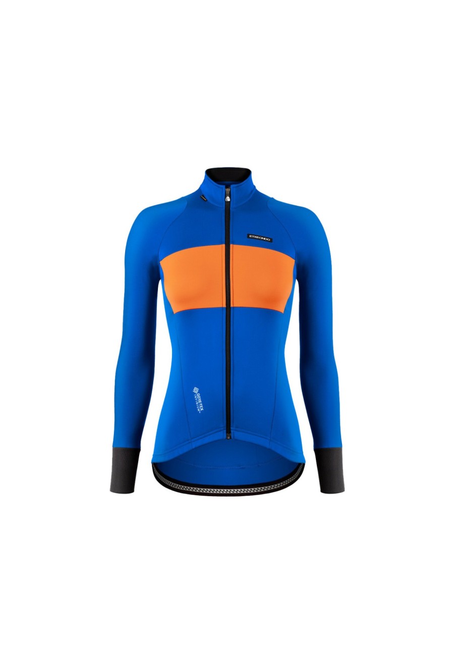 Thermo & Winterjacken | Etxeondo Etxeondo Lurra Jacke Damen Orange/Blau