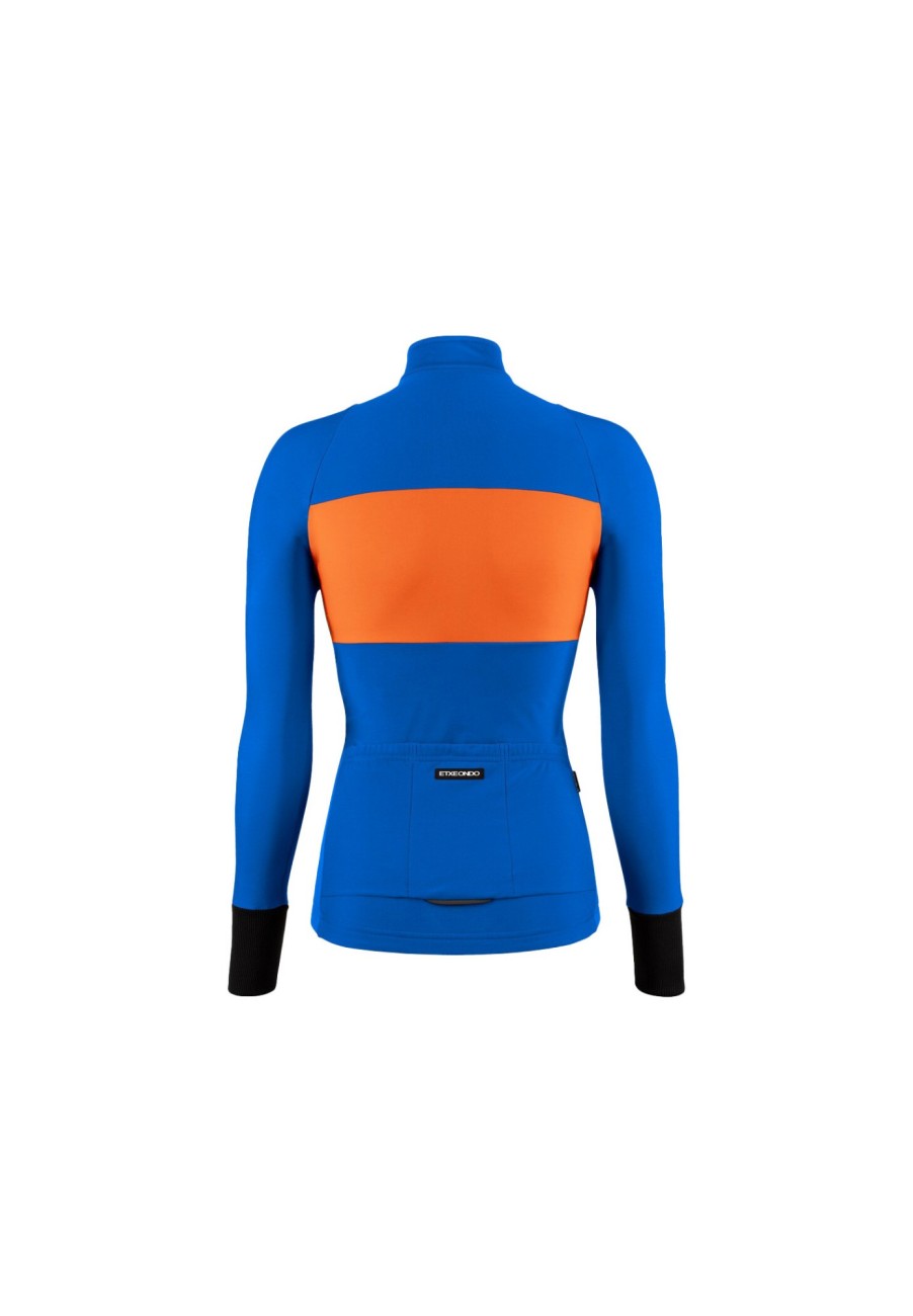 Thermo & Winterjacken | Etxeondo Etxeondo Lurra Jacke Damen Orange/Blau