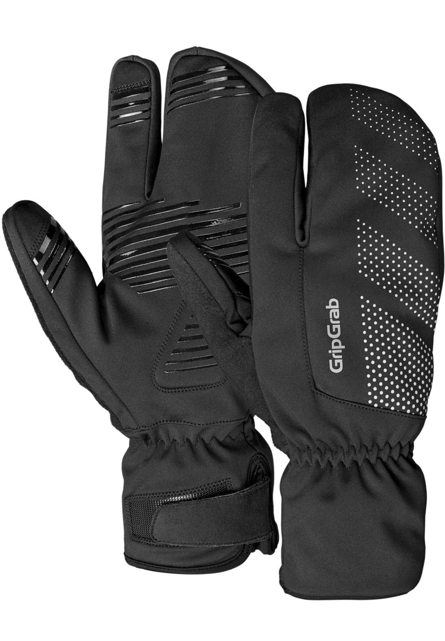 Handschuhe | GripGrab Gripgrab Ride Windproof Deep Winter Lobster Handschuhe Schwarz