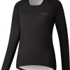 Trikots Langarm | Shimano Shimano Saiko Warm Langarm Trikot Damen Schwarz