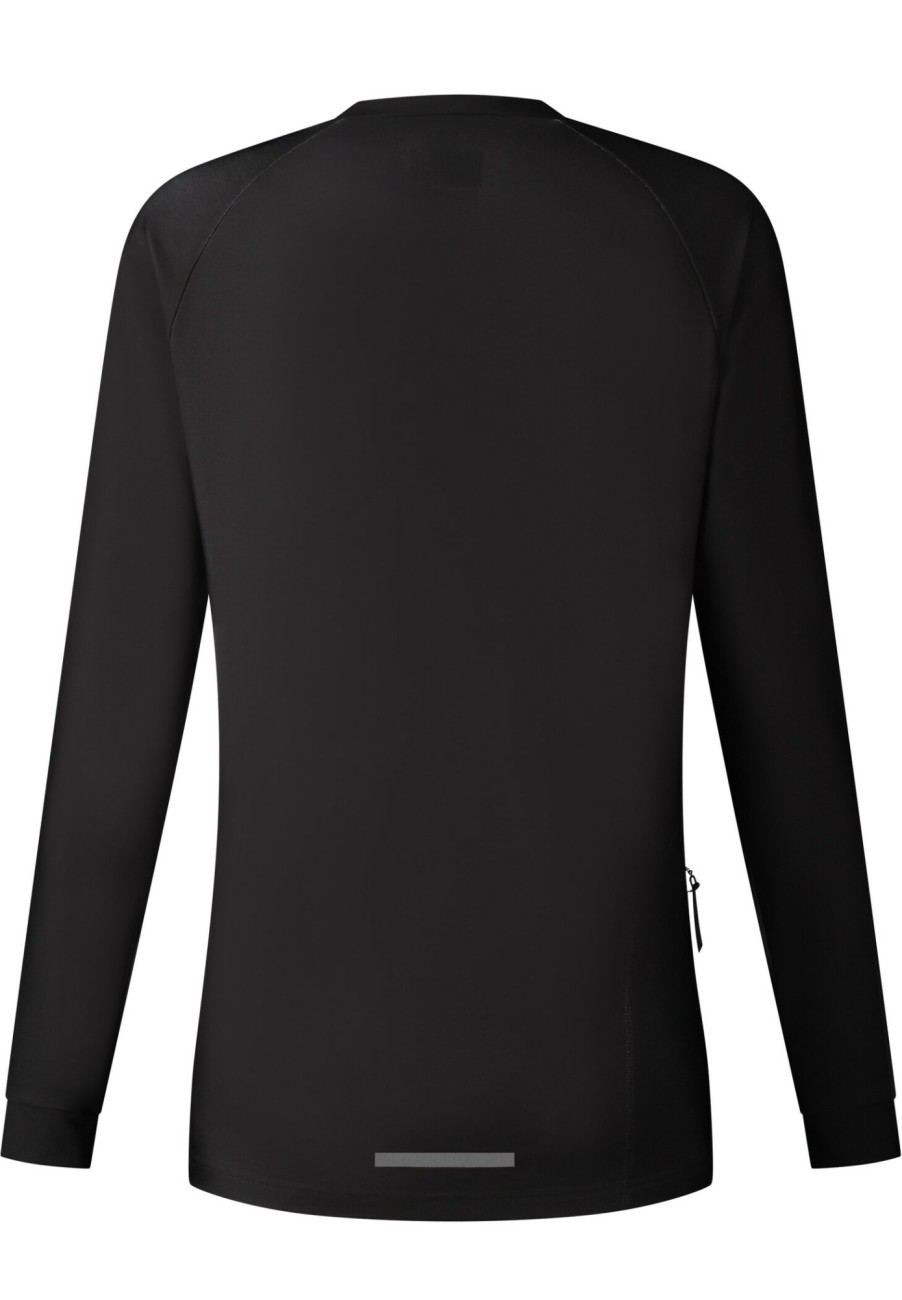 Trikots Langarm | Shimano Shimano Saiko Warm Langarm Trikot Damen Schwarz