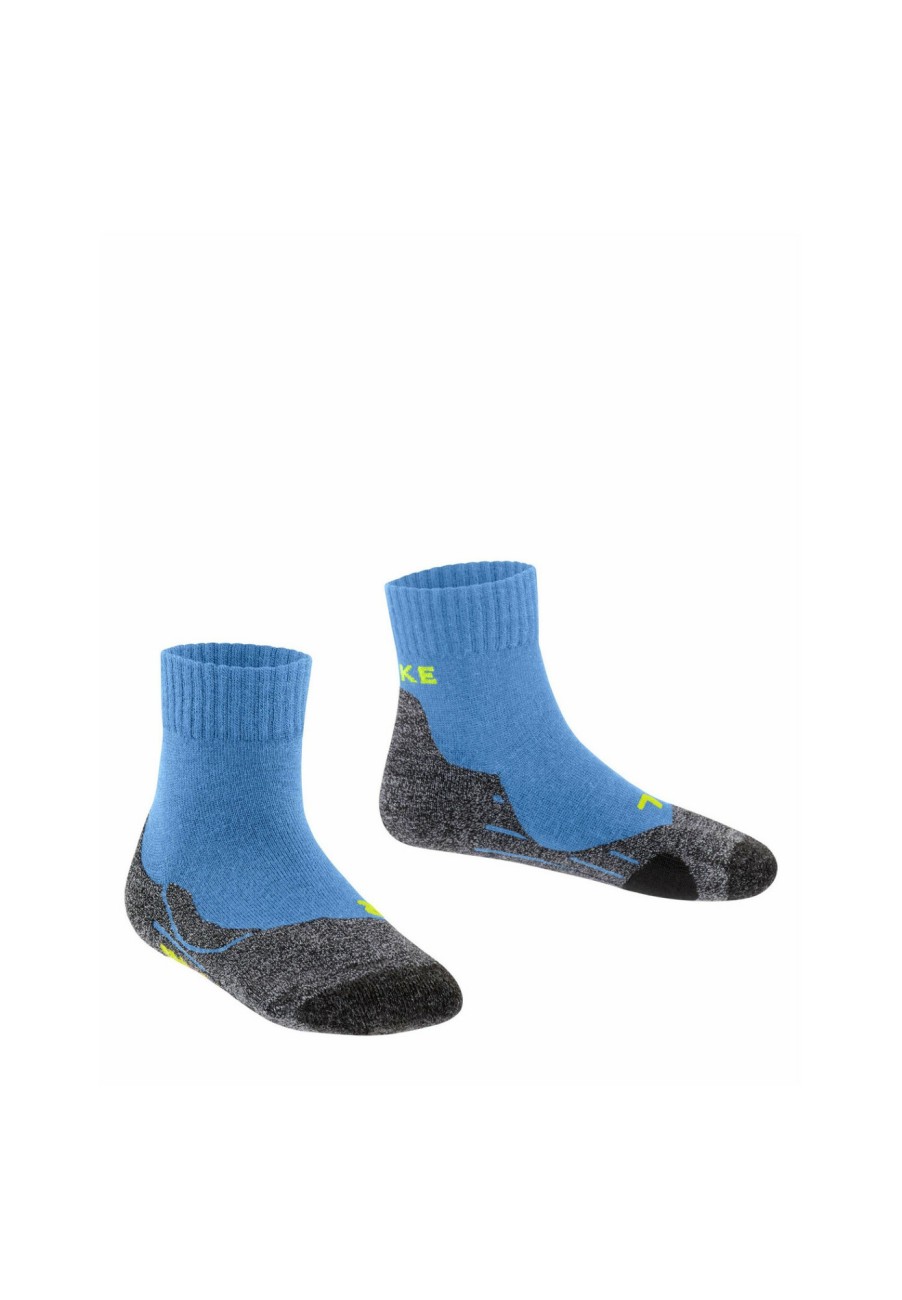 Socken | Falke Falke Tk2 Kurze Socken Kinder Turkis/Grau