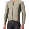 Rennrad Trikots | Castelli Castelli Fly Jack-Sey Langarm Trikot Herren Beige