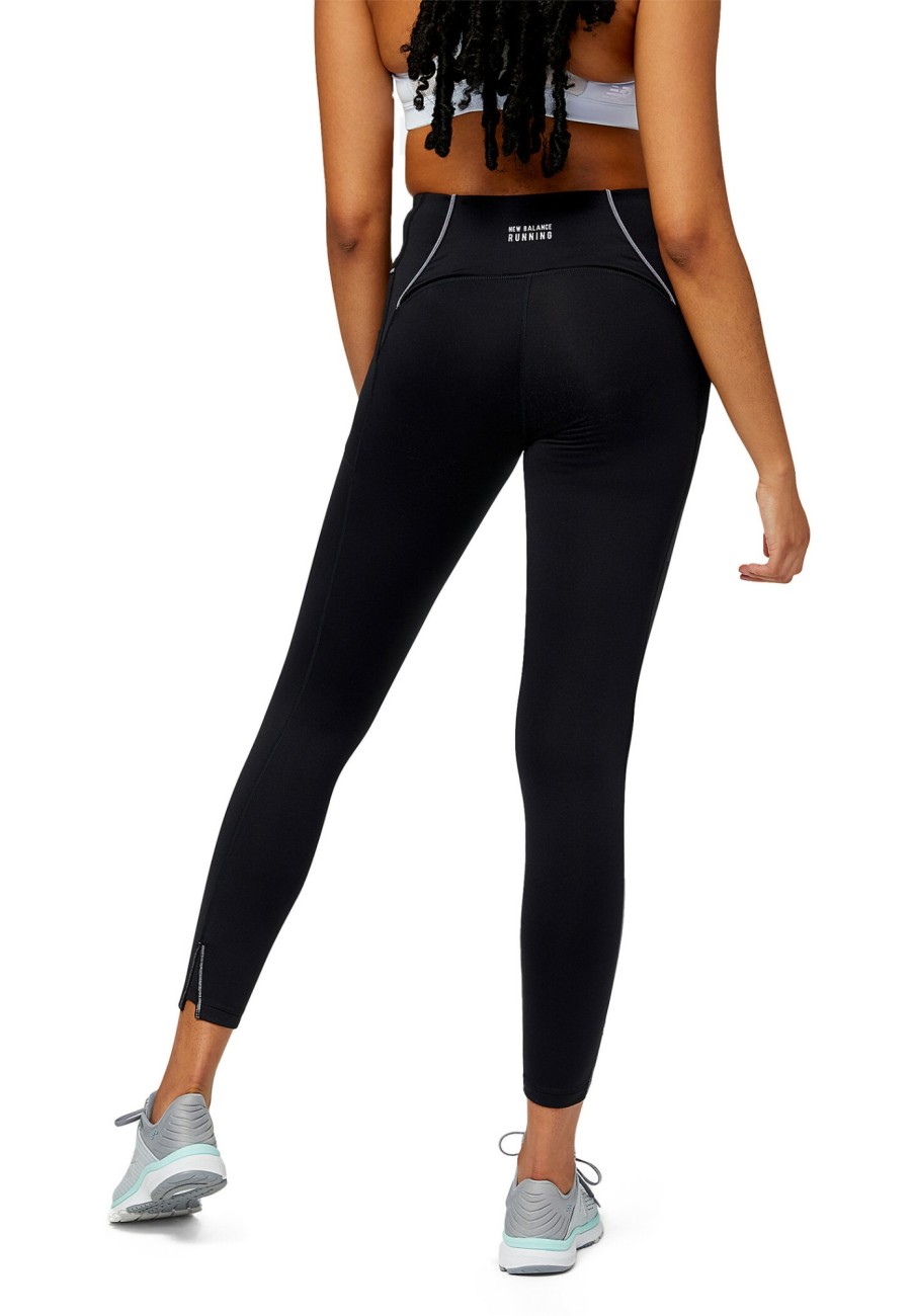 Laufbekleidung | New Balance New Balance Impact Run Heat Tights Damen Schwarz