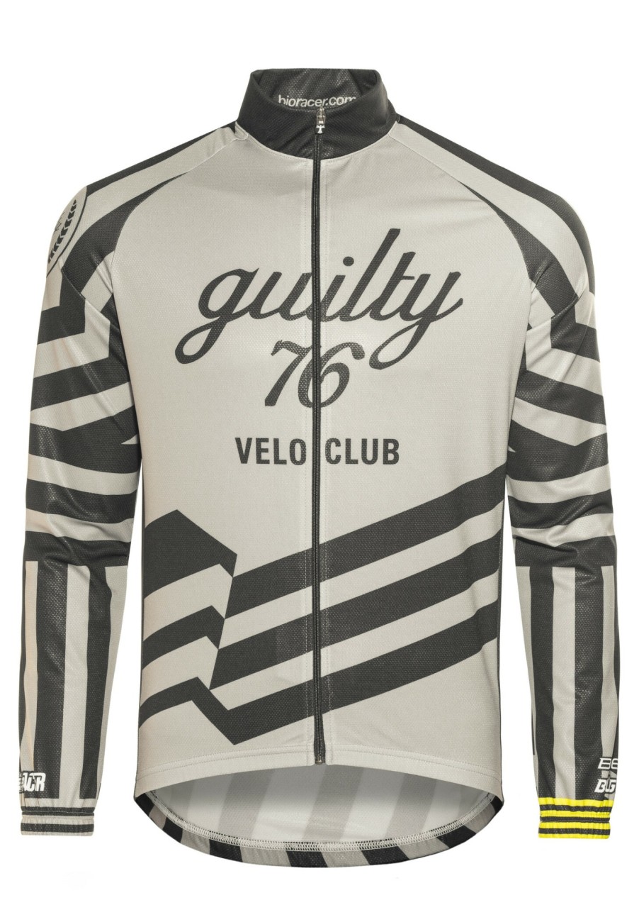 Rennradjacken | guilty 76 racing Guilty 76 Racing Velo Club Pro Race Windjacke Grau