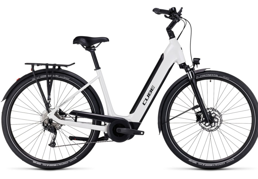 E-Bikes Trekking | Cube Cube Supreme Sport Hybrid One 500 Easy Entry Weis