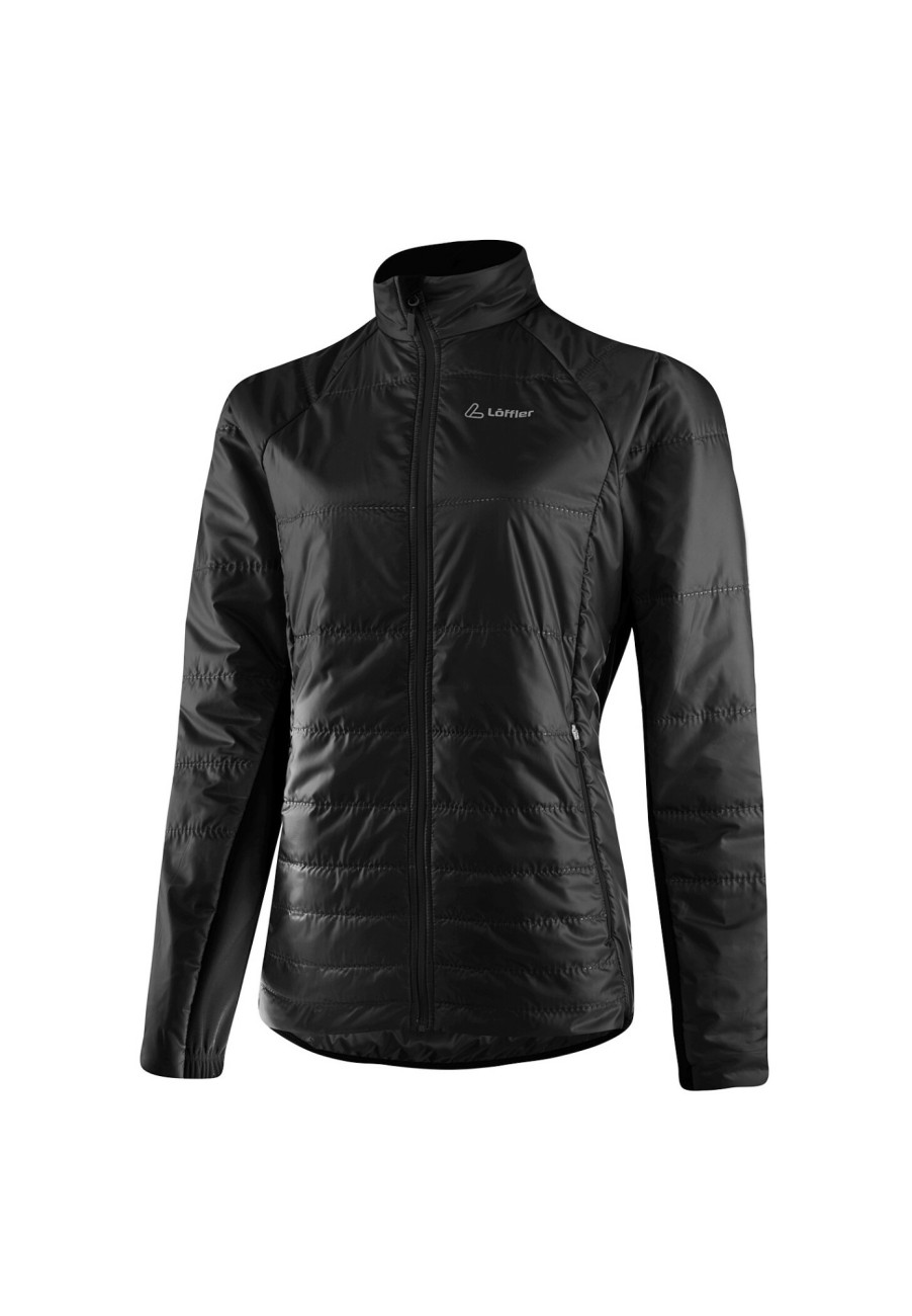 Mtb Jacken | Löffler Loffler Cf Hotbond Pl60 Fahrrad Isolationsjacke Damen Schwarz