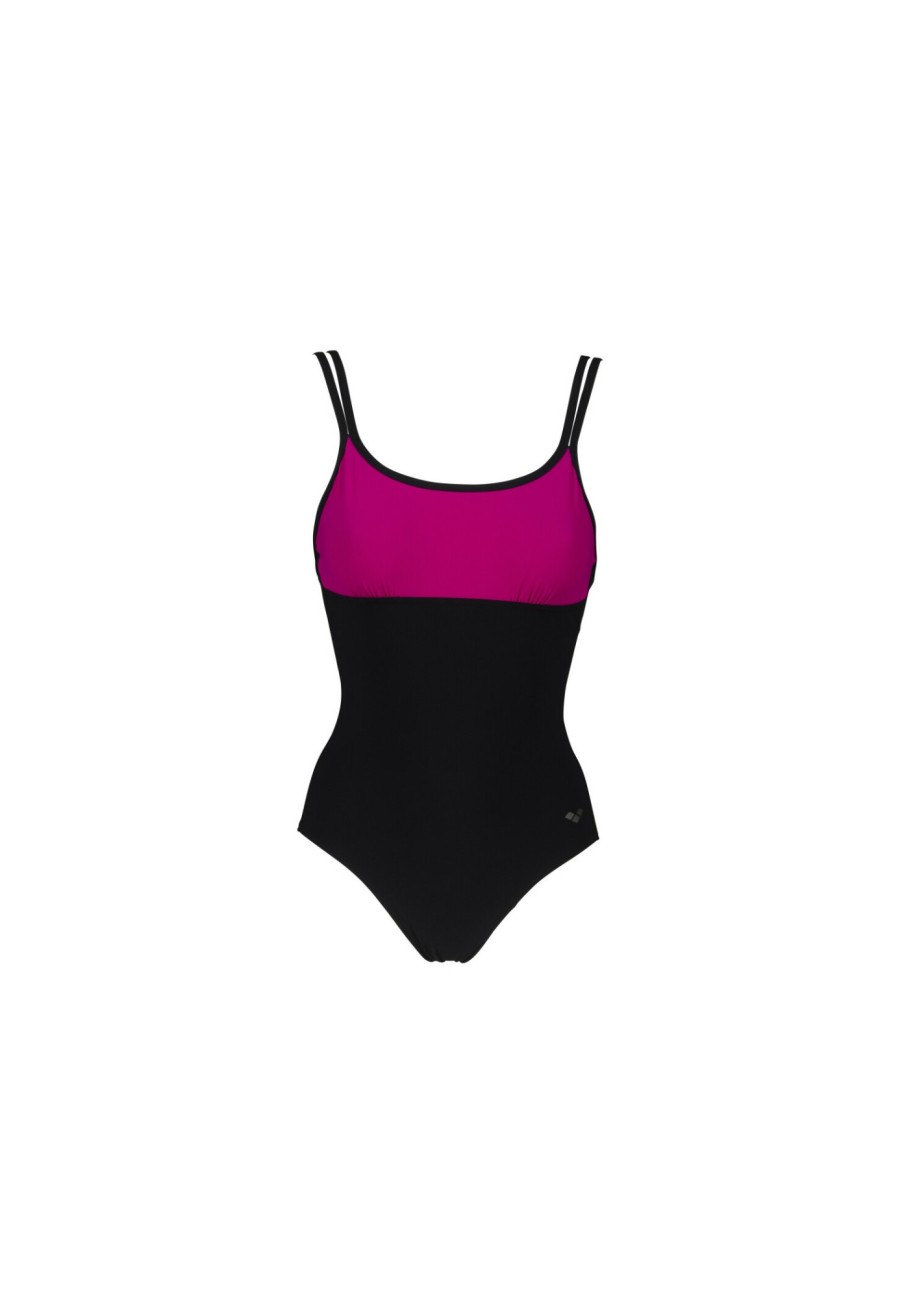 Schwimmbekleidung | arena Arena Betta U Back One Piece Badeanzug Damen Schwarz/Pink