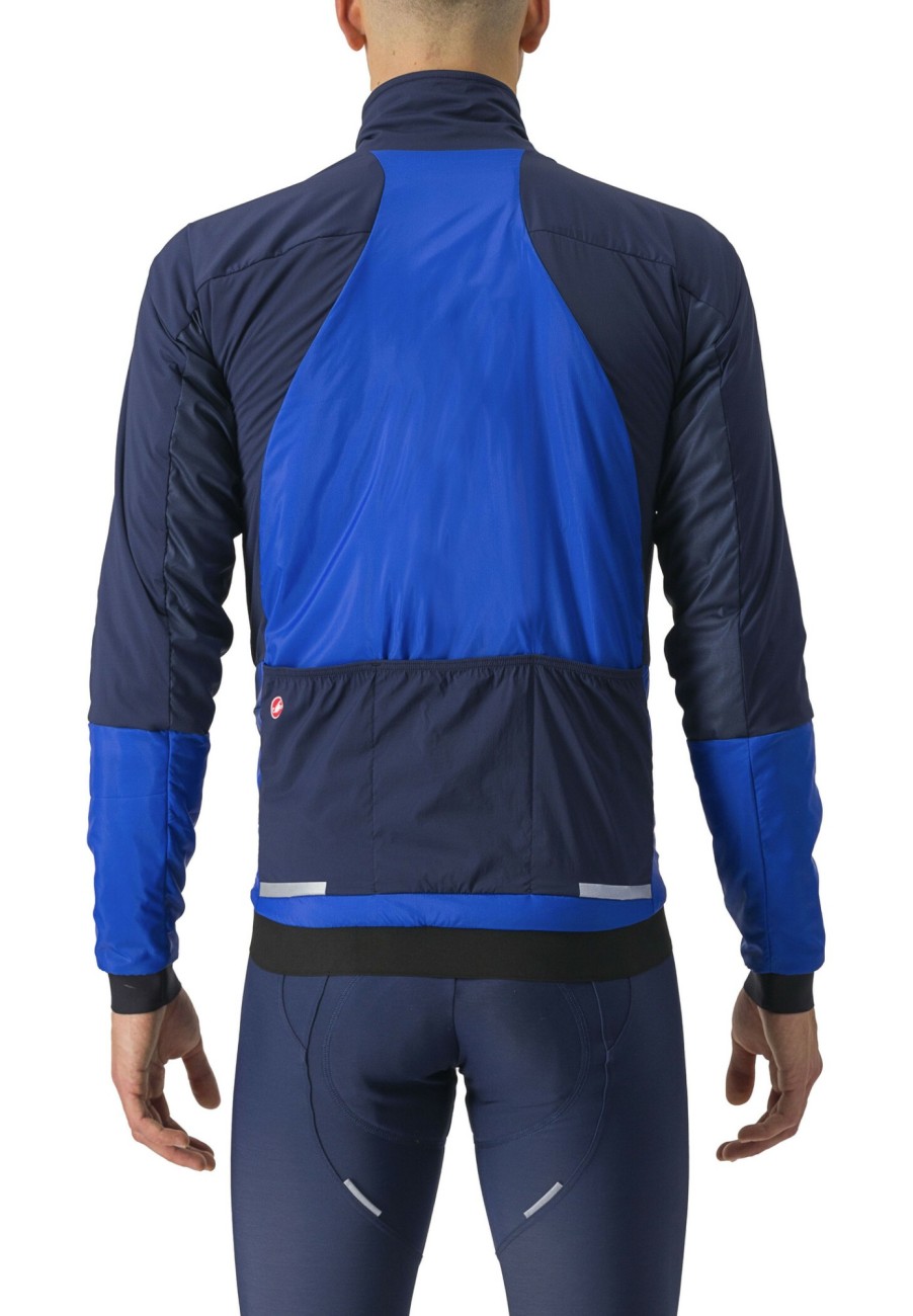 Rennradjacken | Castelli Castelli Fly Thermal Jacke Herren Blau