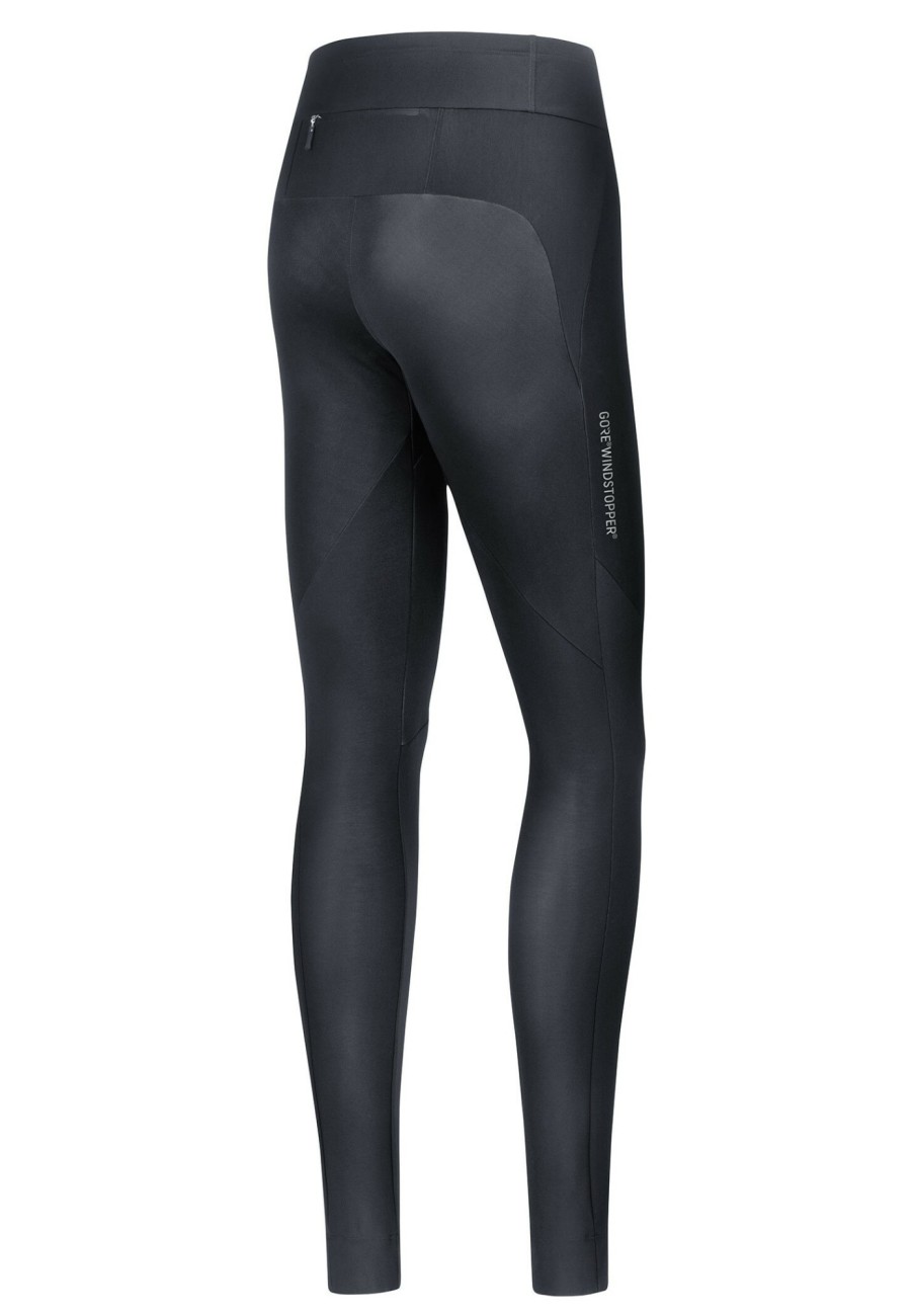 Laufbekleidung | GOREWEAR Gorewear R3 Partial Gore Windstopper Tights Damen Schwarz