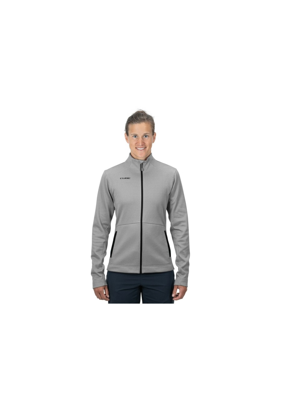 Mtb Jacken | Cube Cube Atx Midlayer Jacke Damen Grau