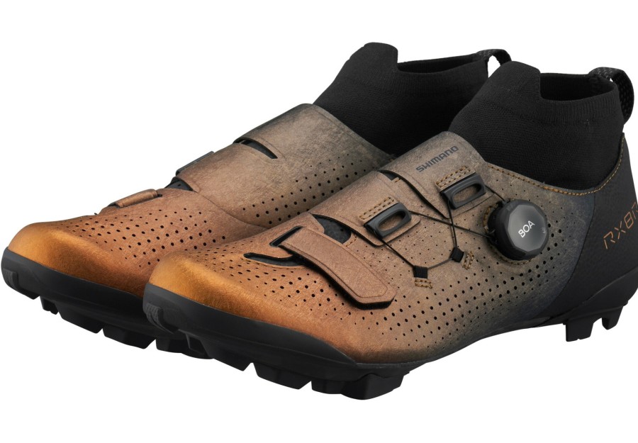 Gravel-Schuhe | Shimano Shimano Rx801R Fahrradschuhe Orange/Schwarz