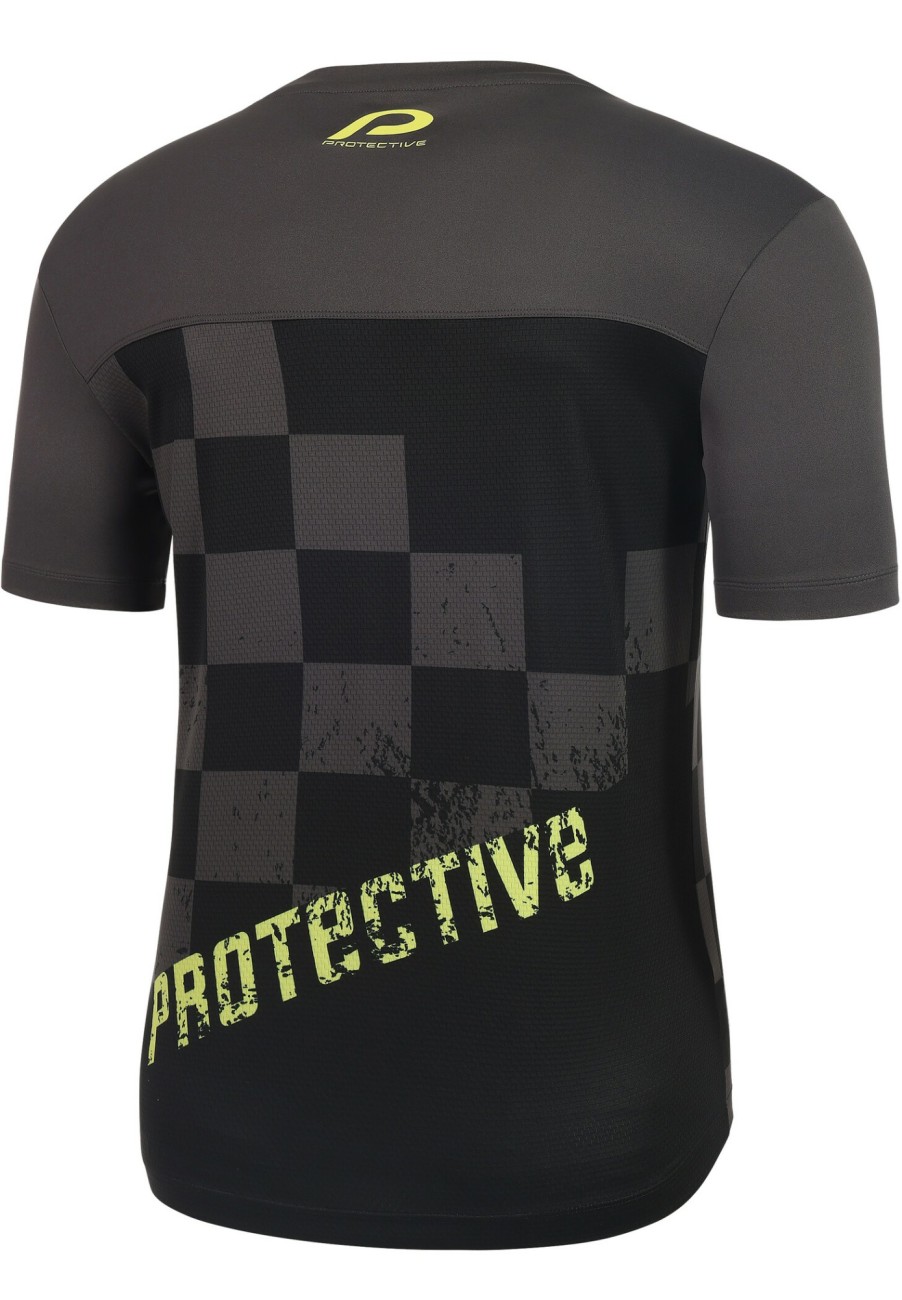 Streetwear | Protective Protective P-Riding High Kurzarm Trikot Herren Grau/Schwarz