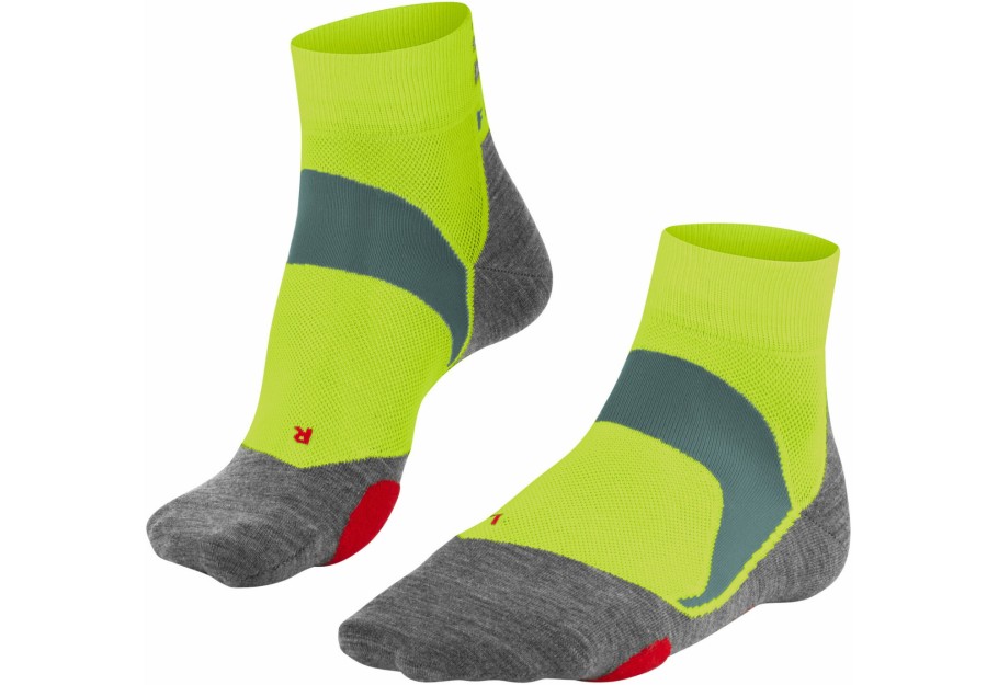 Socken | Falke Falke Bc5 Fahrradsocken Gelb/Grau