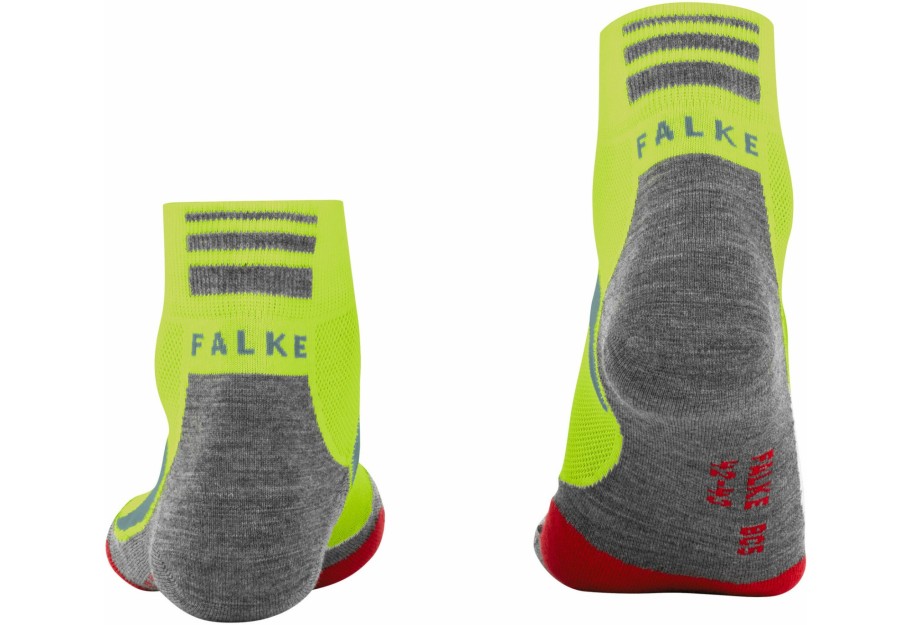 Socken | Falke Falke Bc5 Fahrradsocken Gelb/Grau