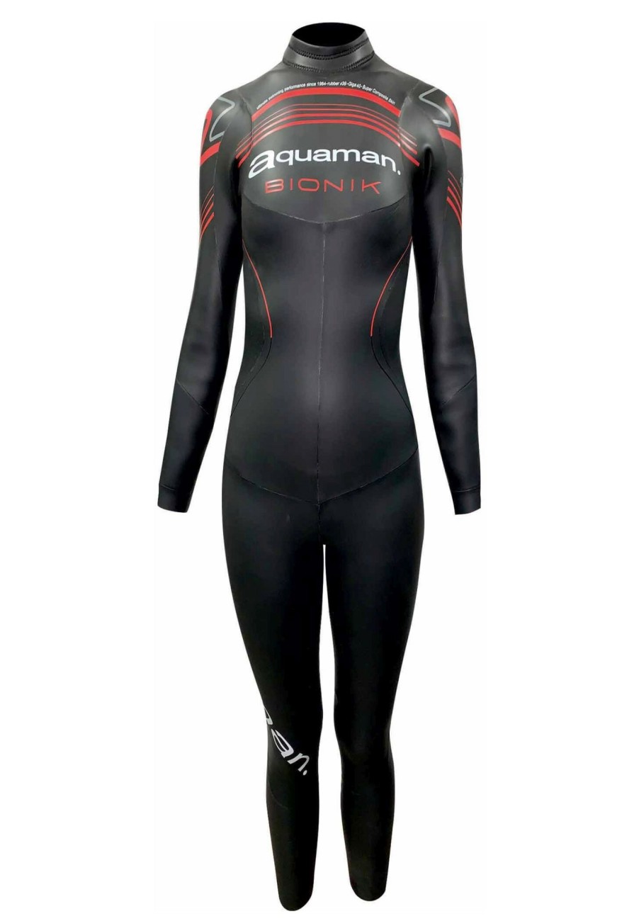 Schwimmbekleidung | Aquaman Aquaman Bionik Langarm Skinsuit Damen Schwarz