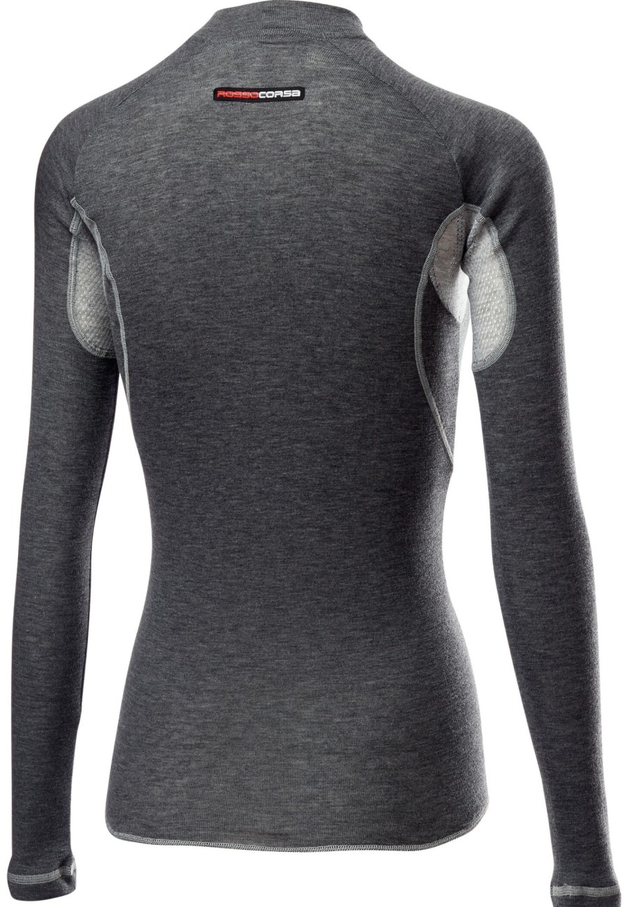 Langarm Shirts | Castelli Castelli Flanders 2 Warm Langarm Baselayer Damen Grau